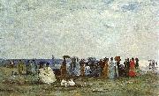 Eugene Boudin Bathers on the Beach at Trouville France oil painting artist